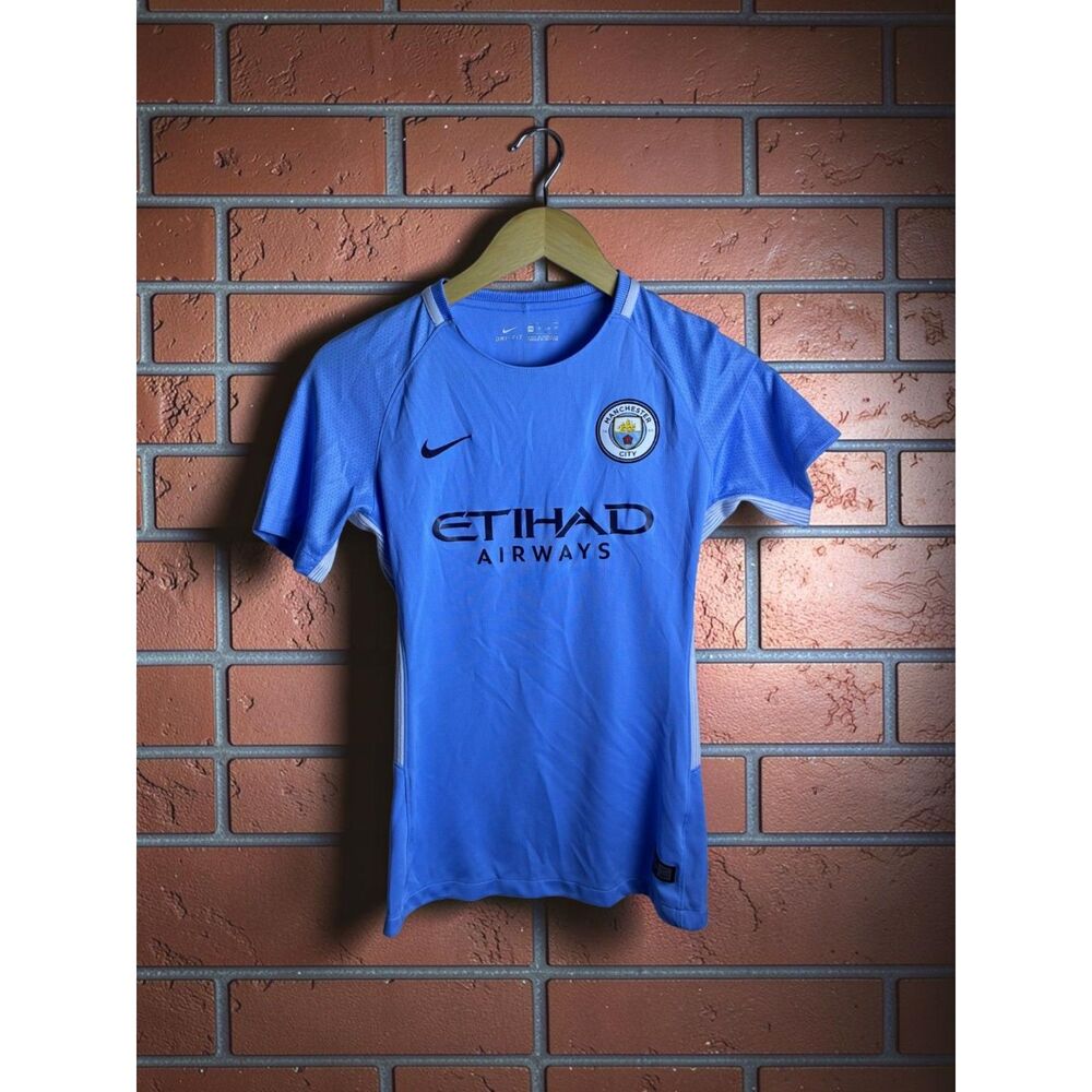 Nike Manchester City Home Jersey XS Blue Dri-FIT Soccer Shirt